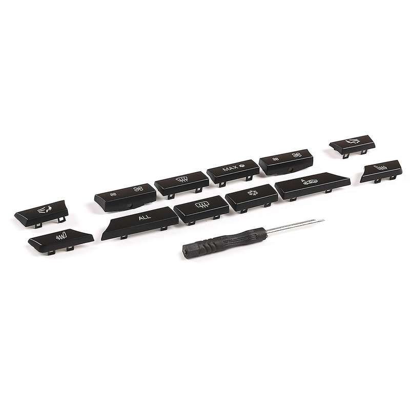 12Pcs Car Dashboard A/C Control Switch Button Key Caps Repair Kit for  5 7 Series F07 GT/F10/F11 F01
