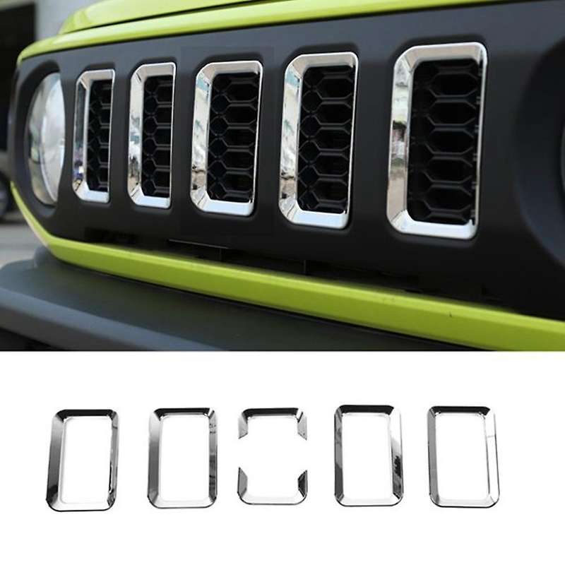 12Pcs Car Front Grille Headlight Turn Signal Trim Frame Front Fog Lamp Decorative Cover for Jimny 20