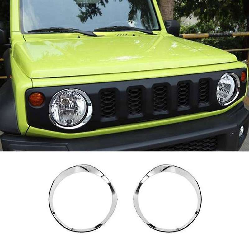 12Pcs Car Front Grille Headlight Turn Signal Trim Frame Front Fog Lamp Decorative Cover for Jimny 20
