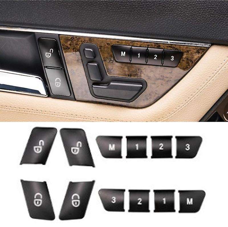 12Pcs Car Door Lock Switch Cover Trim Compatible Mercedes Benz a B C E Class