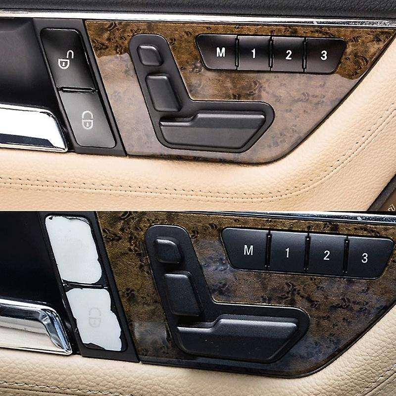 12Pcs Car Door Lock Switch Cover Trim Compatible Mercedes Benz a B C E Class