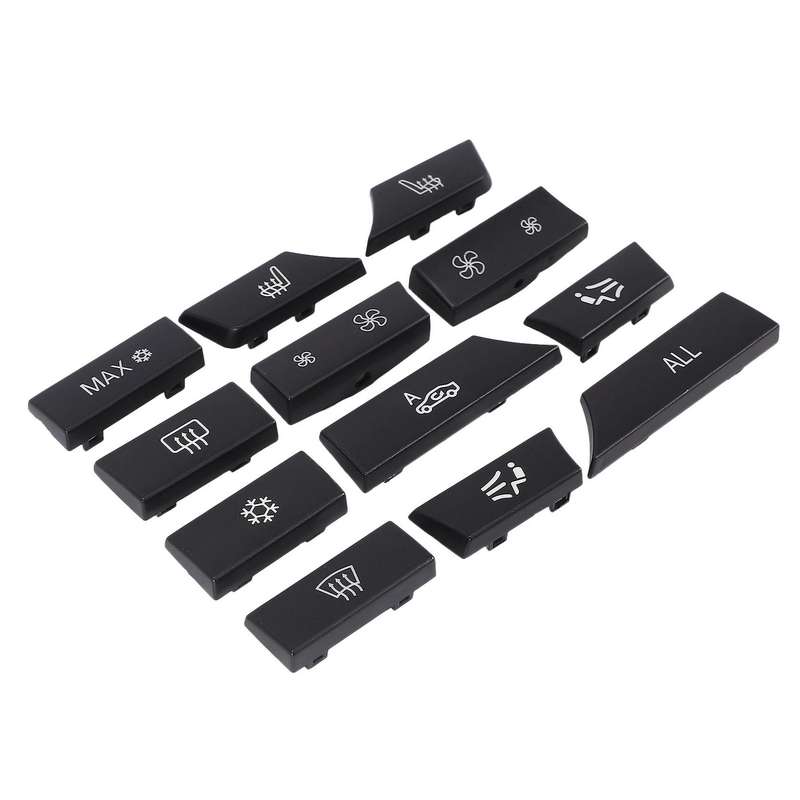 12Pcs Car Air Conditional Button Key Caps A/C Heater Switch Kit Car-Styling for F10 F07 F02 5 7 Ser