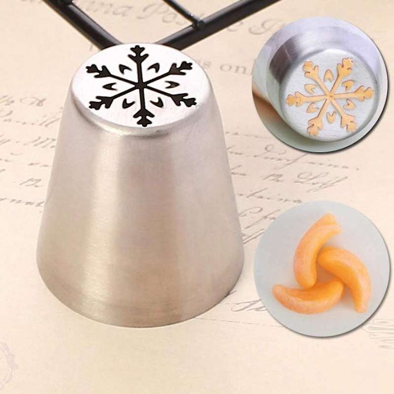 12Pcs Christmas Icing Piping Tip Nozzle Steel Piping Tip Cake Decorating Tools for Birthdays Wedding