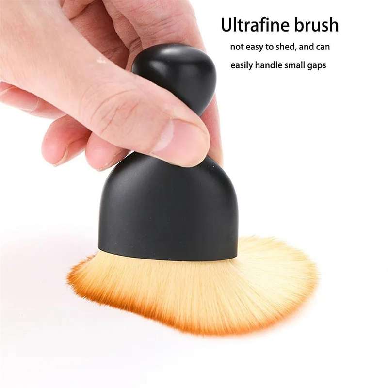 12PCS Car Interior Cleaning Brush Conditioner Air Outlet Soft Fur Clean Brushes with Shells Crevice