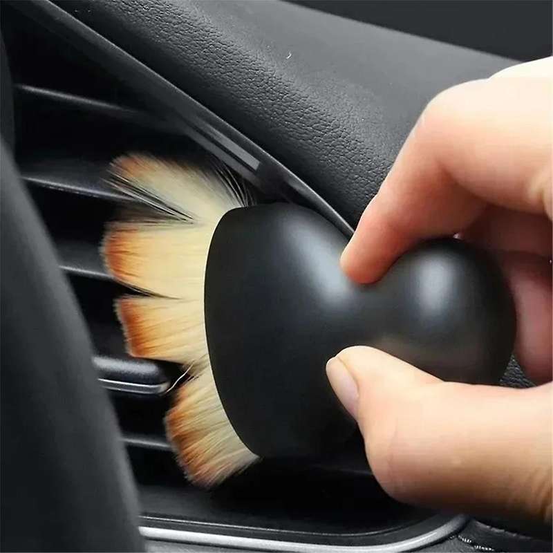 12PCS Car Interior Cleaning Brush Conditioner Air Outlet Soft Fur Clean Brushes with Shells Crevice