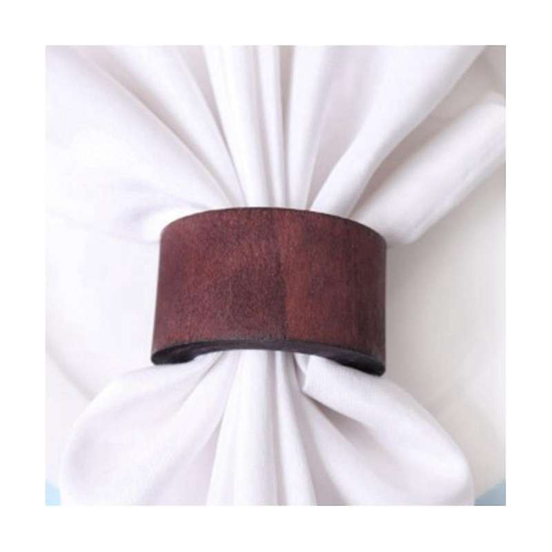 12Pcs Craft Wooden Napkin Ring for Weddings Party Dinner or Every Day Use Decoration Napkin Ring for