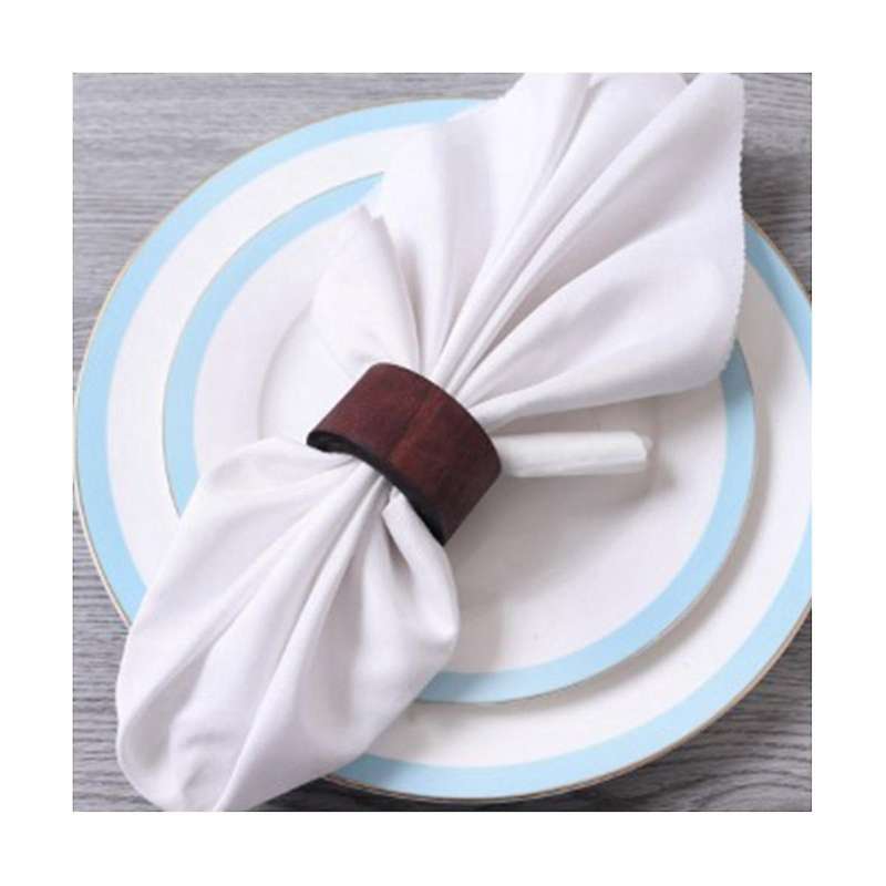 12Pcs Craft Wooden Napkin Ring for Weddings Party Dinner or Every Day Use Decoration Napkin Ring for