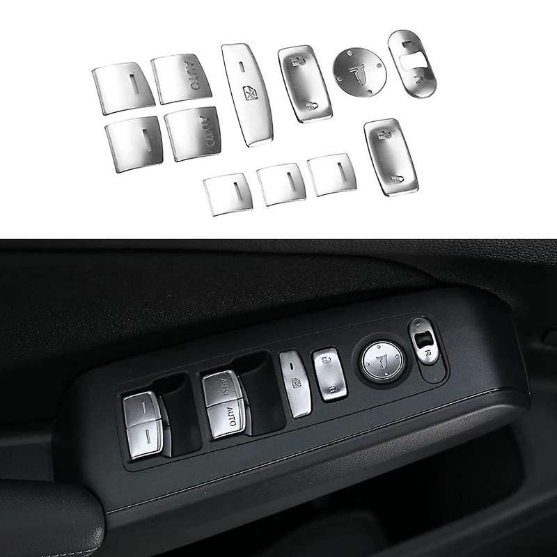12PCS for 11Th Gen 2022 Armrest Door Window Lift Button Cover Trim Decoration Sticker Car Accessorie