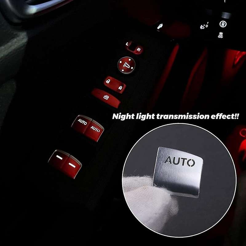 12PCS for 11Th Gen 2022 Armrest Door Window Lift Button Cover Trim Decoration Sticker Car Accessorie