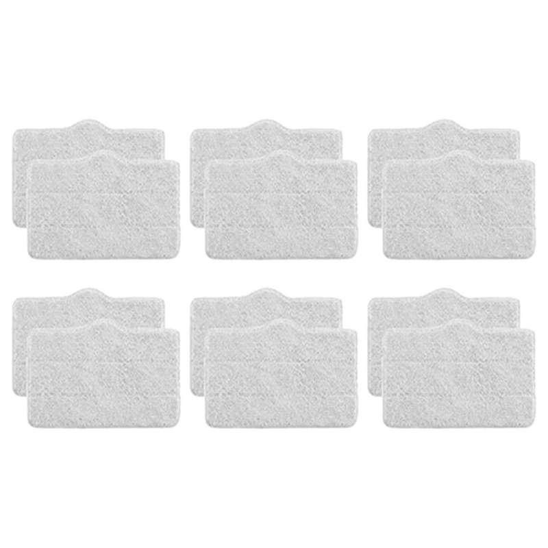 12pcs for Deerma Zq610/zq600/zq100 Steam Mop Cleaner Mop Replacement Parts Wipes Mop Pad