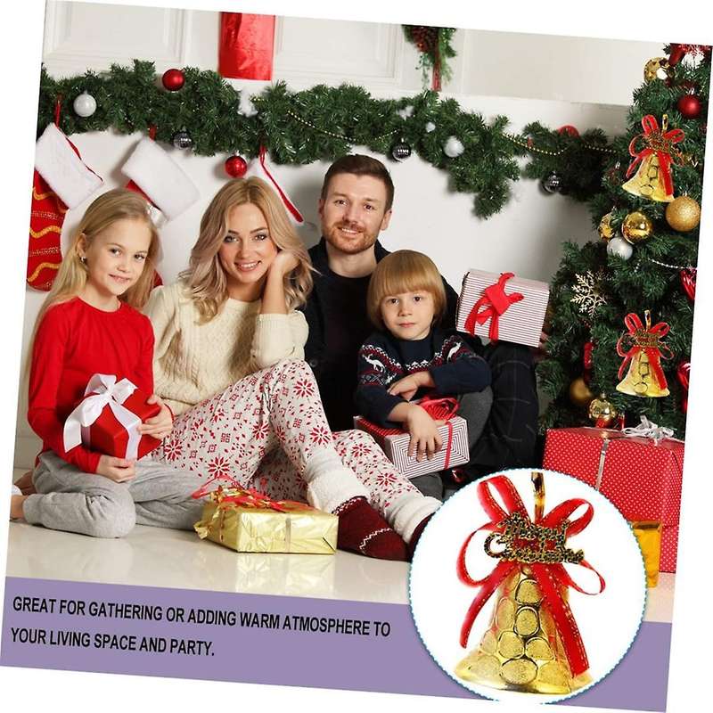 12Pcs Honeycomb Bell Pendant Door Hangers Bells Xmas Tree Bell Christmas Garland Ornament Christmas