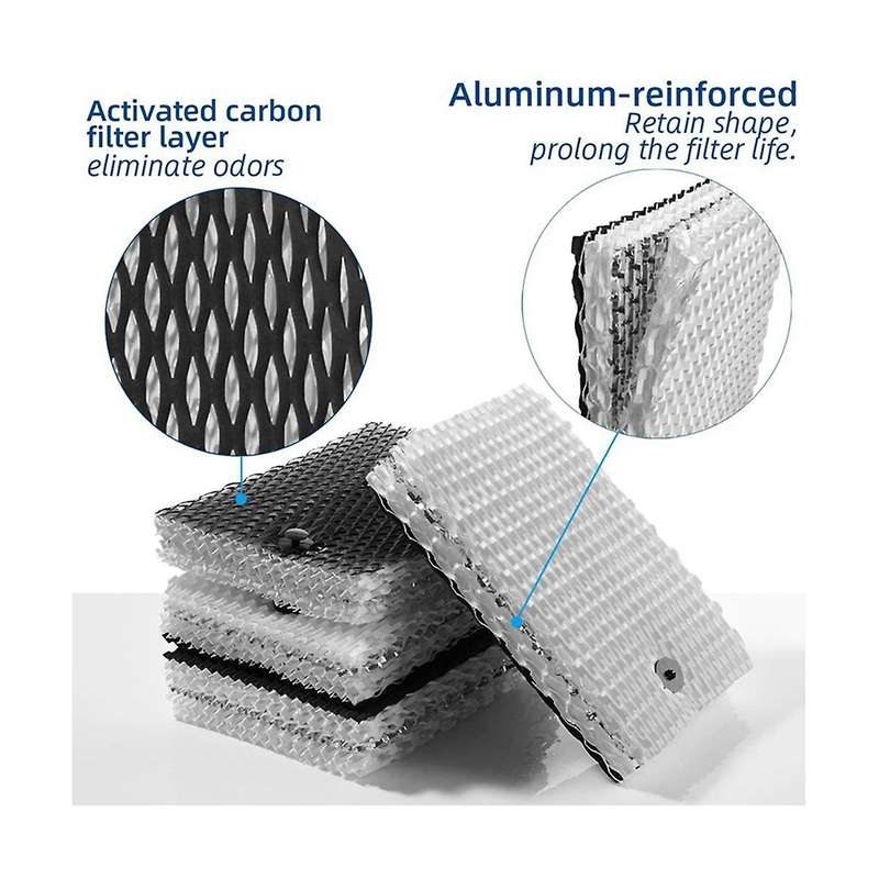 12pcs Humidifier Filter Replacement Humidifier Wick Filter for Holmeshwf100-uc3/bionairebwf100 Clea