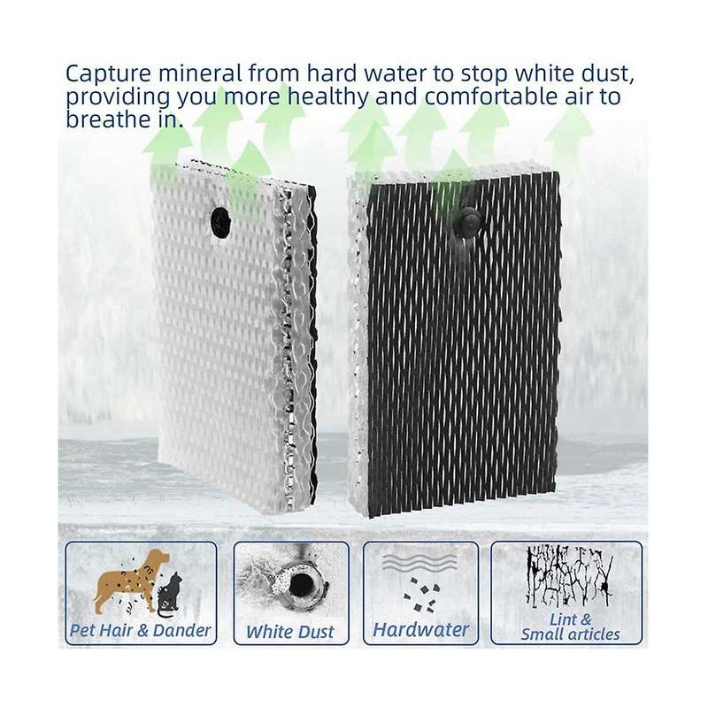 12pcs Humidifier Filter Replacement Humidifier Wick Filter for Holmeshwf100-uc3/bionairebwf100 Clea