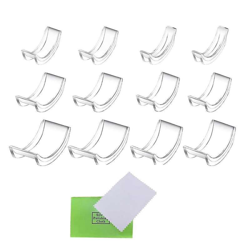 12Pcs Invisible for Loose Rings Ring Adjuster Fit Any Rings Ring Clips to Make Rings Smaller Ring