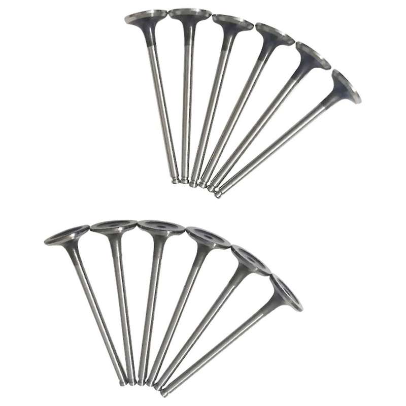 12Pcs Inlet Exhaust Valve for C3 C4 208 3008 HNX HNY 9801960980 539042 R6936 9807645980 9675073180
