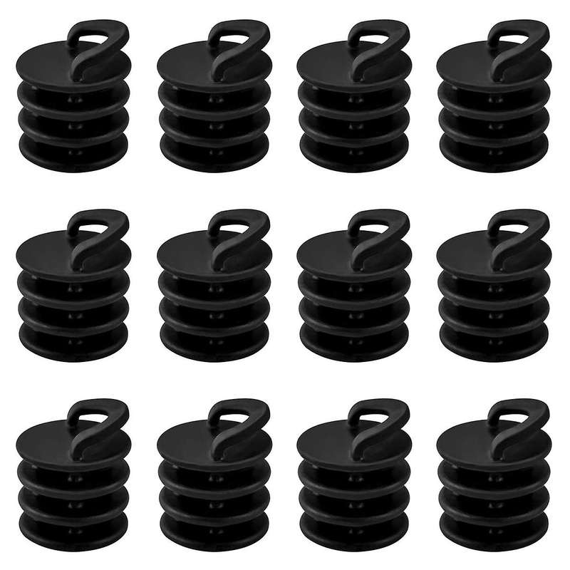 12Pcs Kayak Scupper Plug Kit Stopper Bungs Canoe Boat Drain Hole Replacement Accessories Diameter 1.