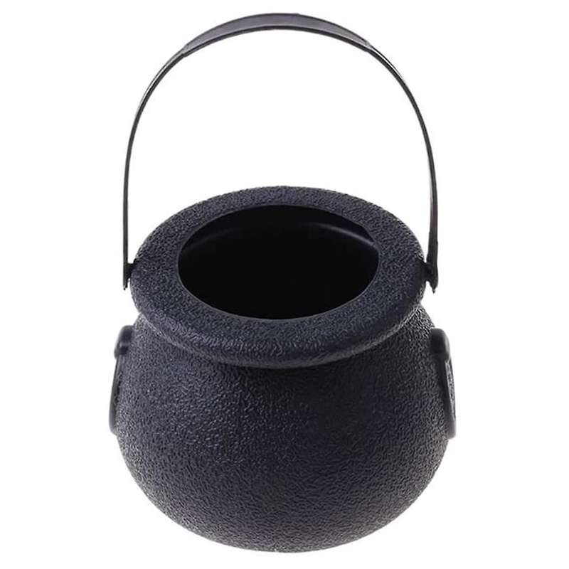 12Pcs Mini Candy Kettles Witch Skeleton Cauldron Holder Pot with Handle for Halloween Easter St 'S D