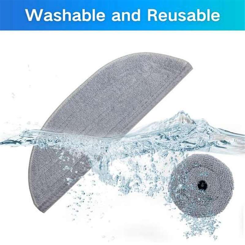 12PCS Mop Cloths for S8 MaxV Ultra G20s Robot Vacuum Cleaner Replaceable Parts Washable Cleaning Bru