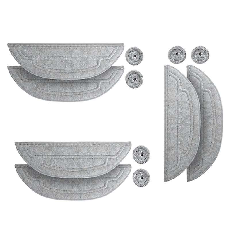 12PCS Mop Cloths for S8 MaxV Ultra G20s Robot Vacuum Cleaner Replaceable Parts Washable Cleaning Bru