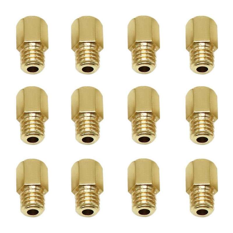 12pcs Motorcycle Carburetor Main Jet Carburettor Main Nozzle Gauge Nozzle for Mikuni Vm Tm 90- 200