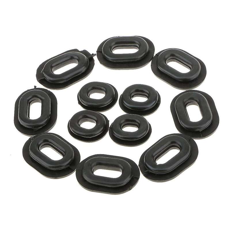 12Pcs Motorcycle Rubber Side Cover Grommets Replacement Gasket Fairings Compatible CG125