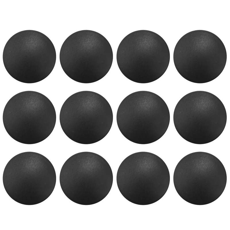 12pcs New Trim Stickers Practical Cover Car Interior Anti-rust Cap Door Lock Screw Protector,black