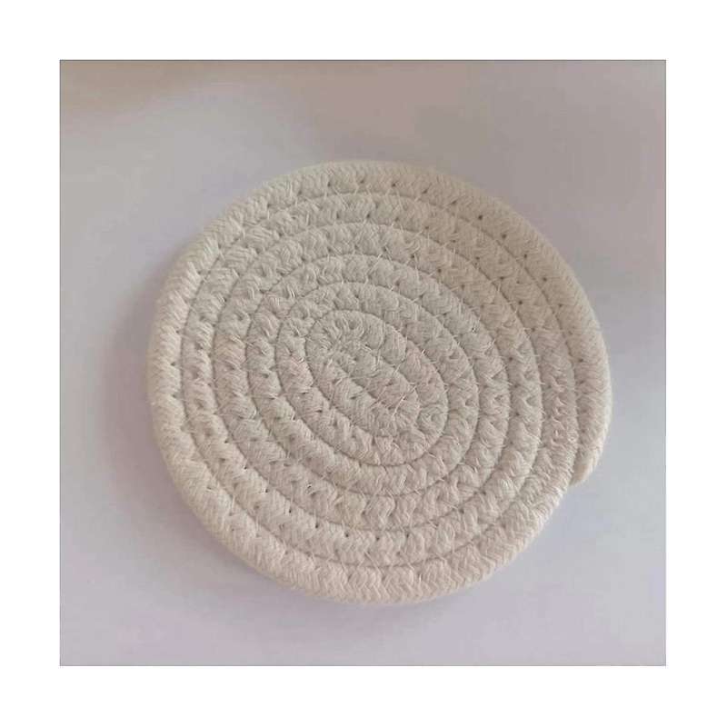 12pcs Placemats, Drink Coasters, Hand-woven Insulation Pads, Bowl Pads, Coasters, Plate Pads, Cotton