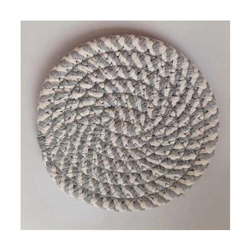12pcs Placemats, Drink Coasters, Hand-woven Insulation Pads, Bowl Pads, Coasters, Plate Pads, Cotton