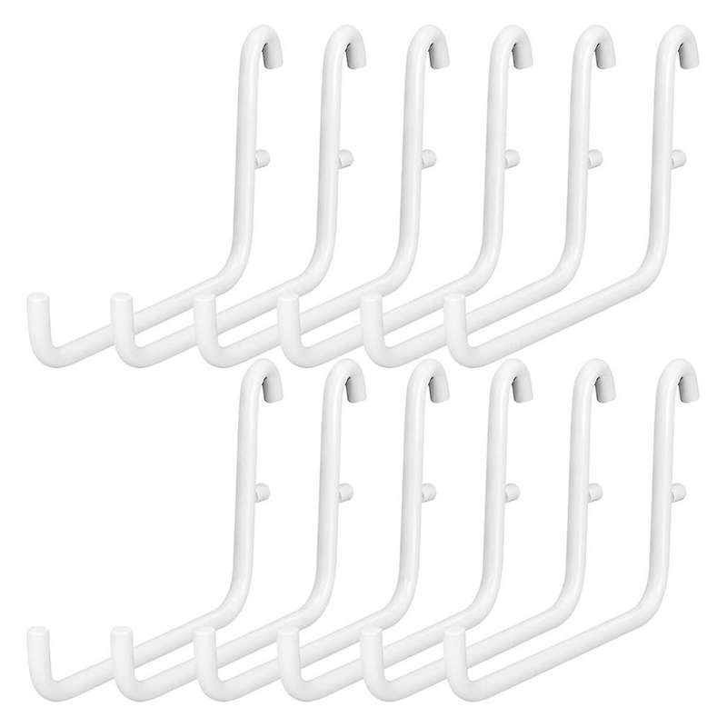 12Pcs Peg Board Hooks, Peg Board Accessories, Long Peg Board Hooks Set Metal Storage Tool Waterproof