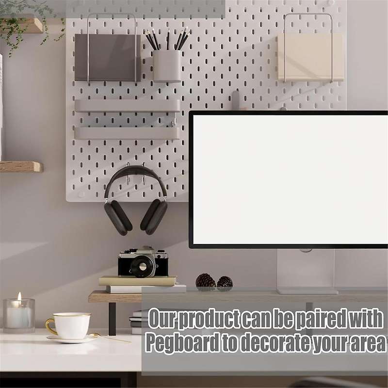 12Pcs Peg Board Hooks, Peg Board Accessories, Long Peg Board Hooks Set Metal Storage Tool Waterproof