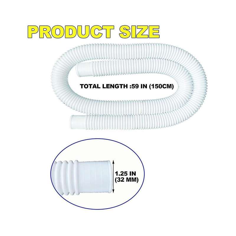 12pcs Pool Hoses for Above Ground Pools, 1.25inch Diameter 59inch Long Pump Hose Compatible for Pum