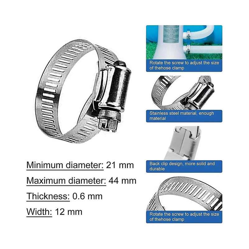 12pcs Pool Hoses for Above Ground Pools, 1.25inch Diameter 59inch Long Pump Hose Compatible for Pum