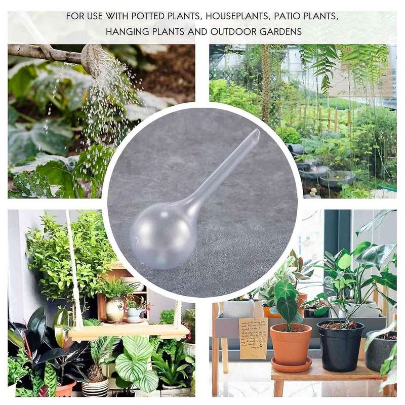 12pcs Plant Watering Bulbs Self-watering Globes Plastic Garden Device