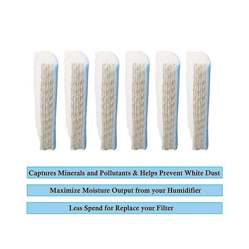 12pcs Replacement Air Humidifier Filter Fit for Hft600 Hev615 Hev615b Hev615w Hev620 Hev620b Hev620