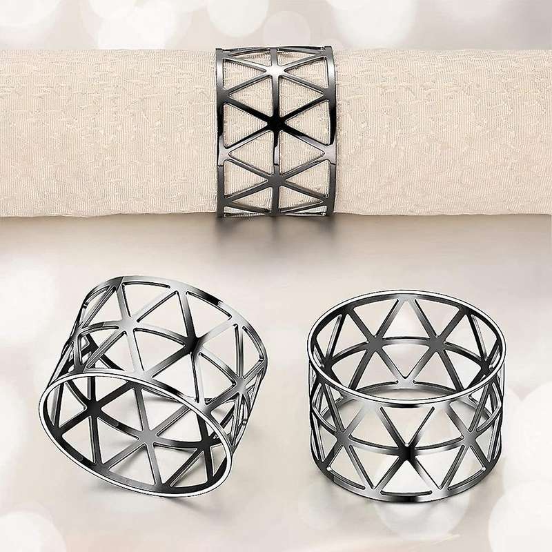 12Pcs Rings Holders Ring Serviette Buckle Holder Metal Holder Adornment for Party Dinner Table