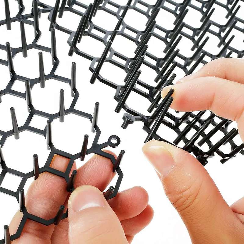 12pcs Scat Mat with ,at Animal Repellent,garden Prickle Strip Dig Stopper Deterrent