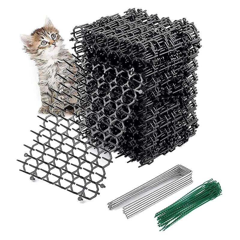 12pcs Scat Mat with ,at Animal Repellent,garden Prickle Strip Dig Stopper Deterrent