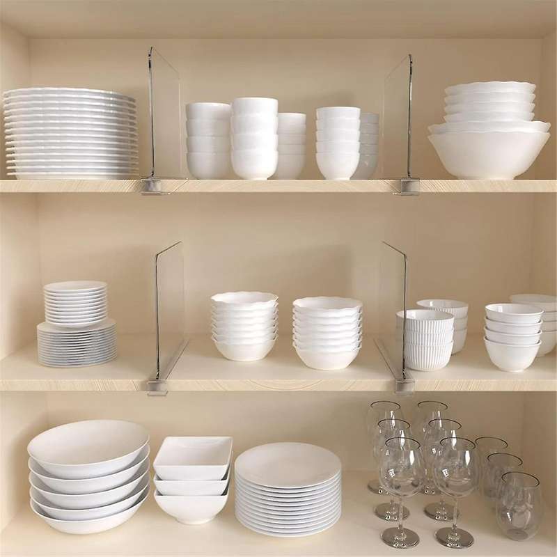 12Pcs Shelf Dividers for Closet Organization, Closet Shelf Organizer Closet Separator for Shelves Cl