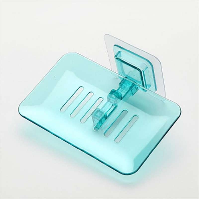 12PCS Soap Box Soap Holder Self Adhesive Draining Soap Box Wall-Mounted Soap Holder Bathroom Soap Tr
