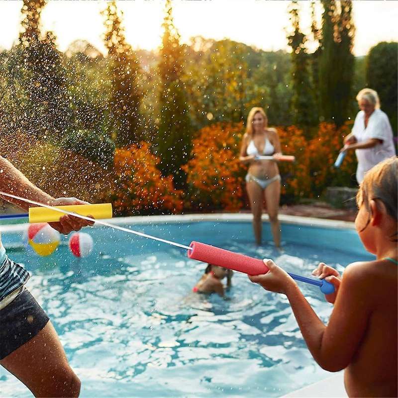 12PCS Summer Water Toy for Kids Portable 4 Colors 30ft Range Foam Water Toy Summer Swimming Pool Toy