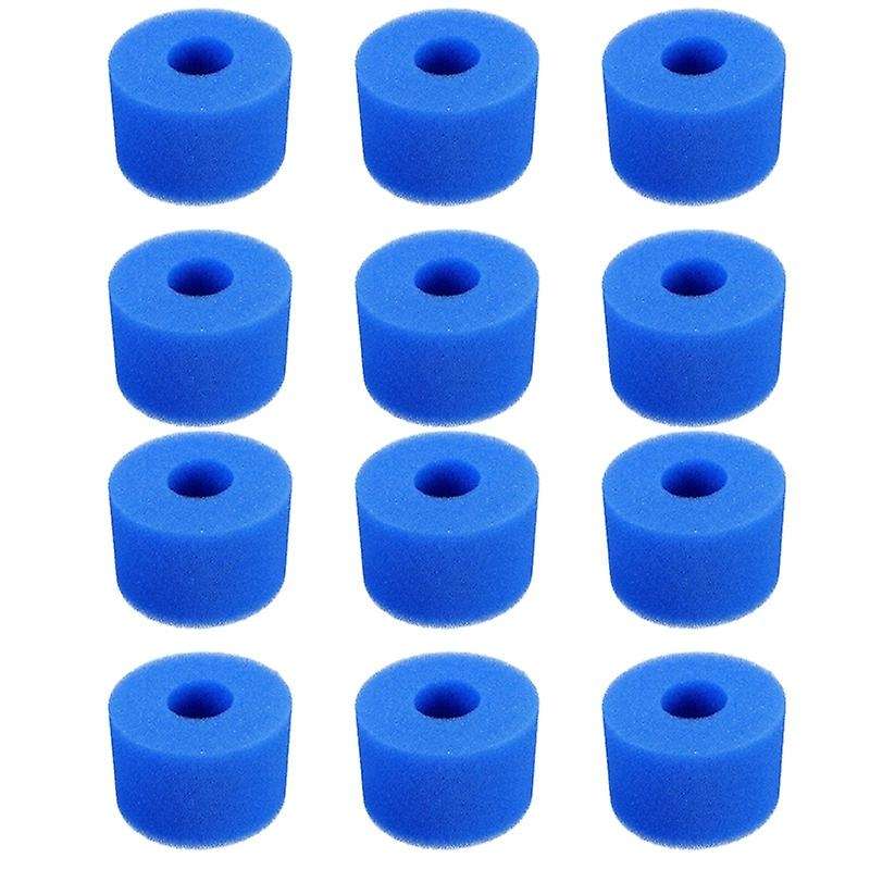 12pcs Swimming Pool Foam Sponge Compatible Intex S1 Reusable