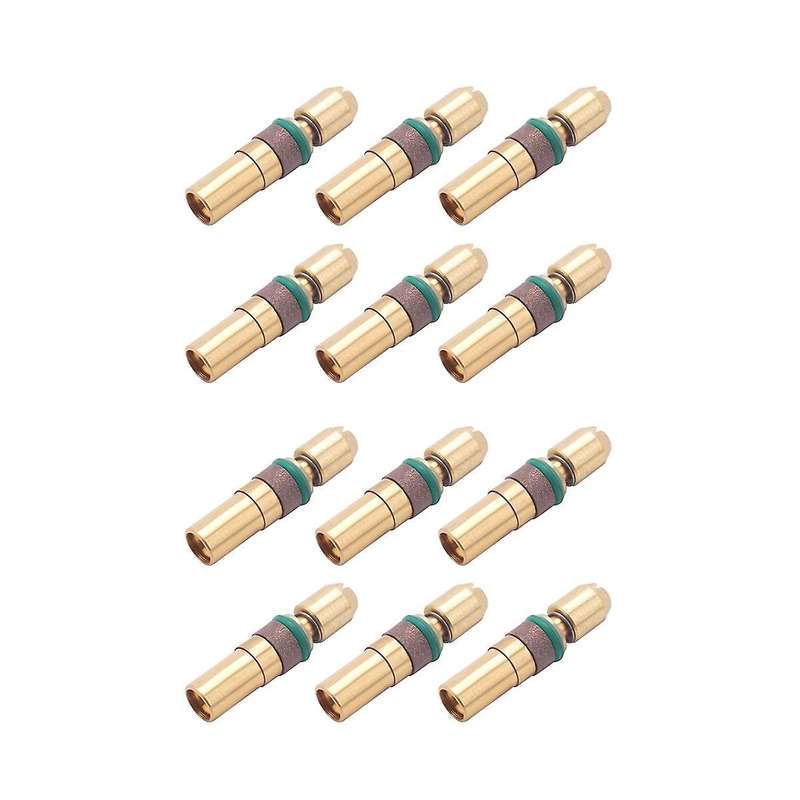 12Pcs Three-Stage Piston Head High-Pressure Copper Head for 6mm 30Mpa High-Pressure Pump Piston Par