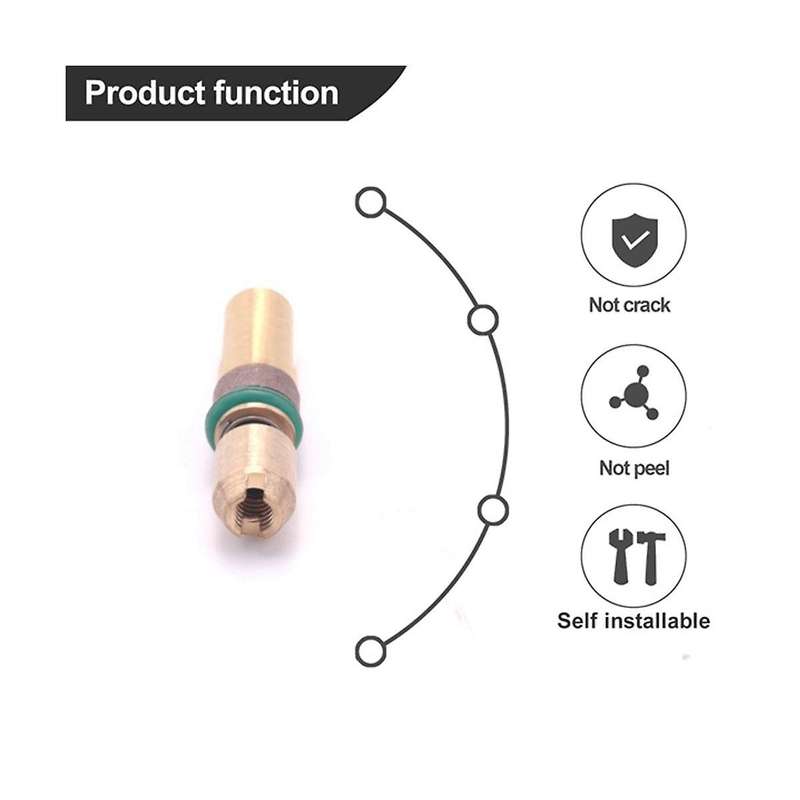 12Pcs Three-Stage Piston Head High-Pressure Copper Head for 6mm 30Mpa High-Pressure Pump Piston Par