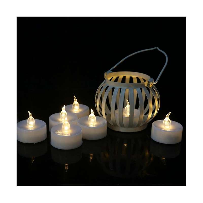 12pcs Warm White Flameless Battery-powered Candles Led Flashing Bright Wishing Candles