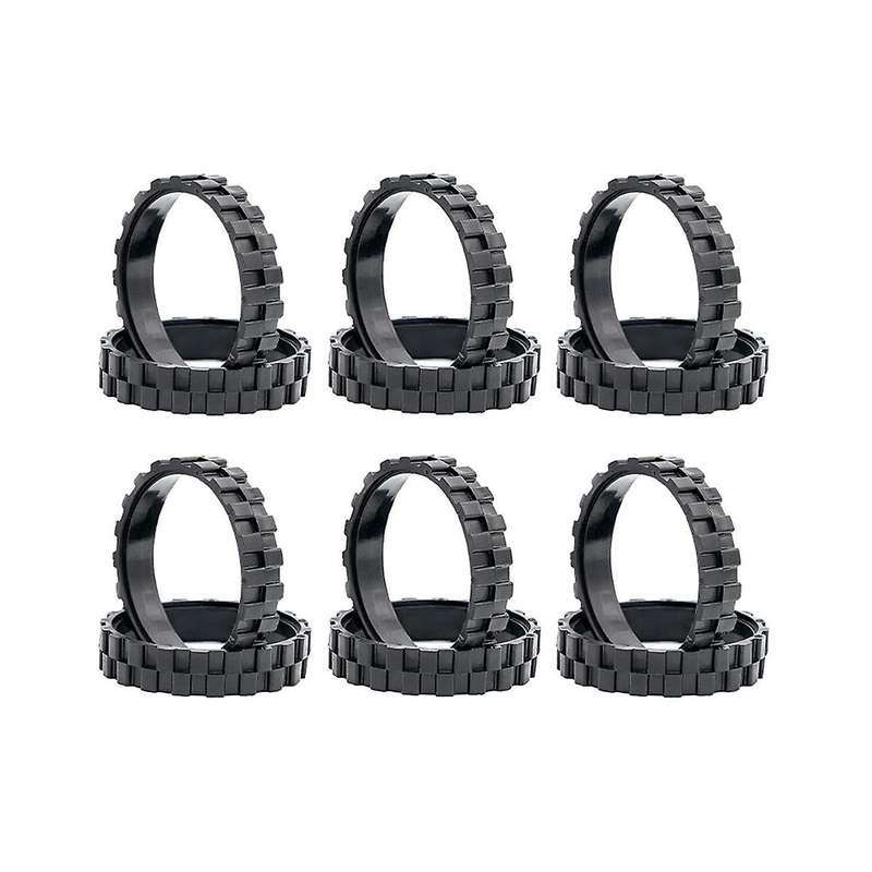 12pcs Tire Skin Wheel Tire for I7 I7 Plus E5 E6 E7 500 600 700 800 900 Series S9 S9+ Vacuum Cleaner