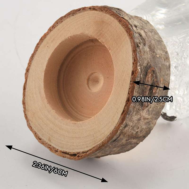 12Pcs Wooden Candle Holder,Compatible Wedding Party Compatible Table, Home Decor