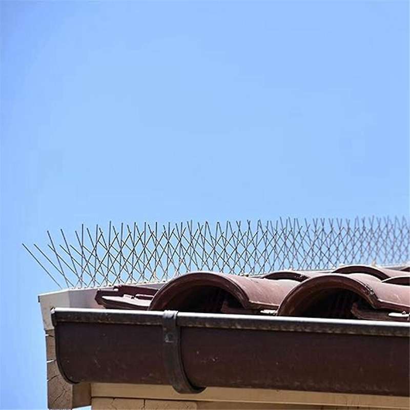 12-Piece Anti-Bird Fence Bird Nail Set, Bird Repellent Spikes, Balcony Bird Repellent, Spikes to Pre