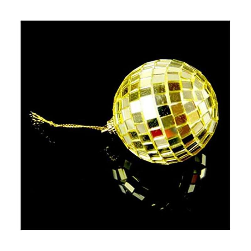12-piece Mirror Disco Ball Decoration, Party Or Dj Lighting Effects, , Stage Props (2 Inches, Gold)