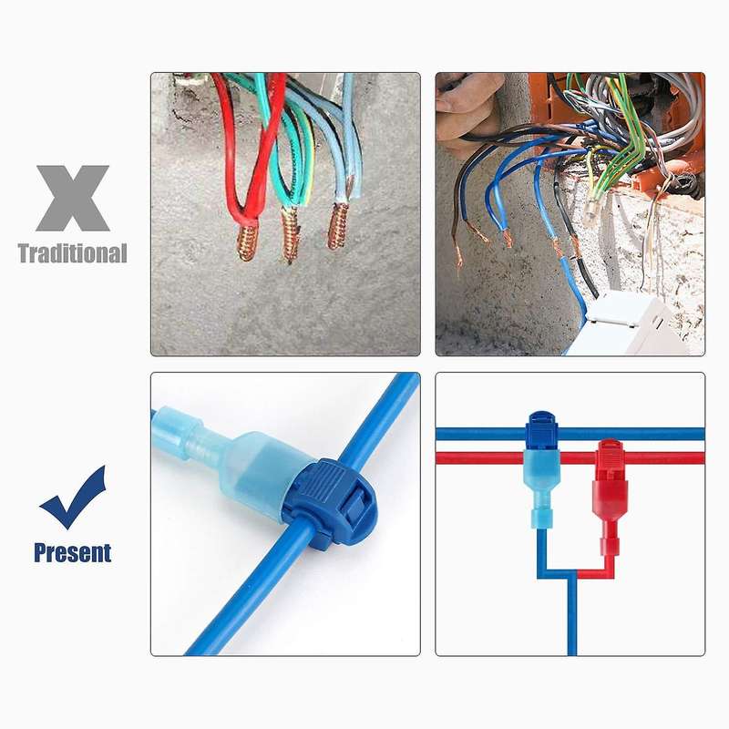 12V / 24V Medium Add-A-Circuit Fuse Tap Back Blade Fuse Holder Kit with Wire Harness Adapter Fuse Se
