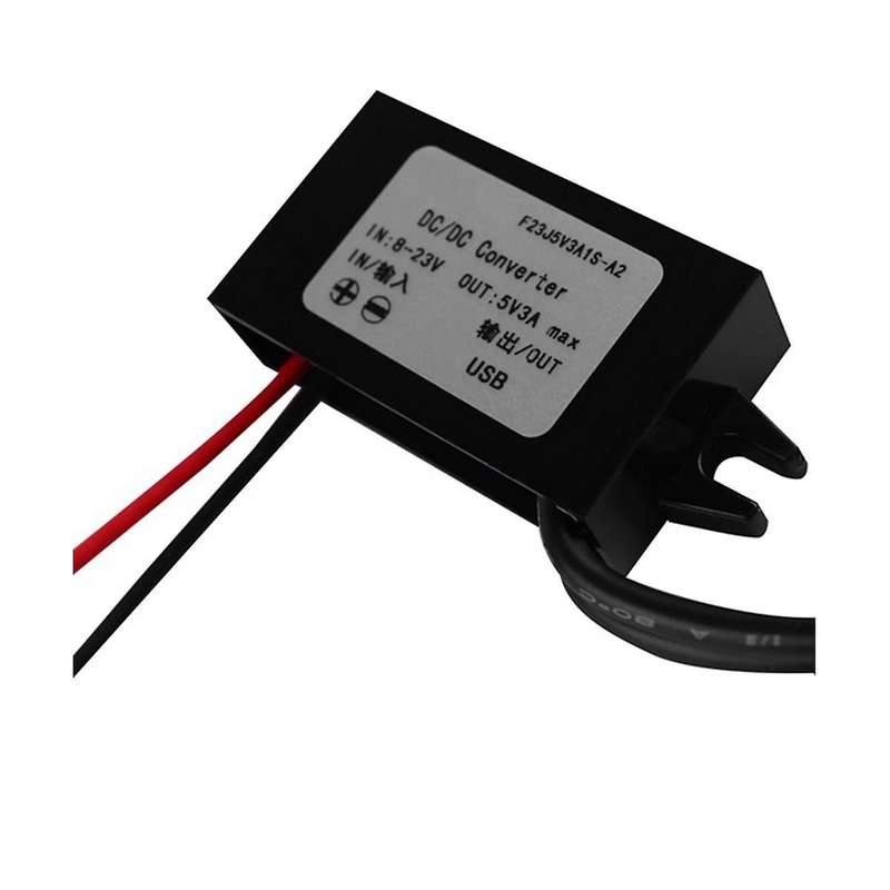 12V (8-23V) to 5V 3A Female USB DC Car Power Converter Voltage Regulator DC Module Car Motorcycle Ch